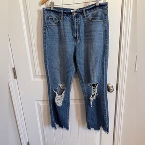 Distressed Blue Women's Jeans
